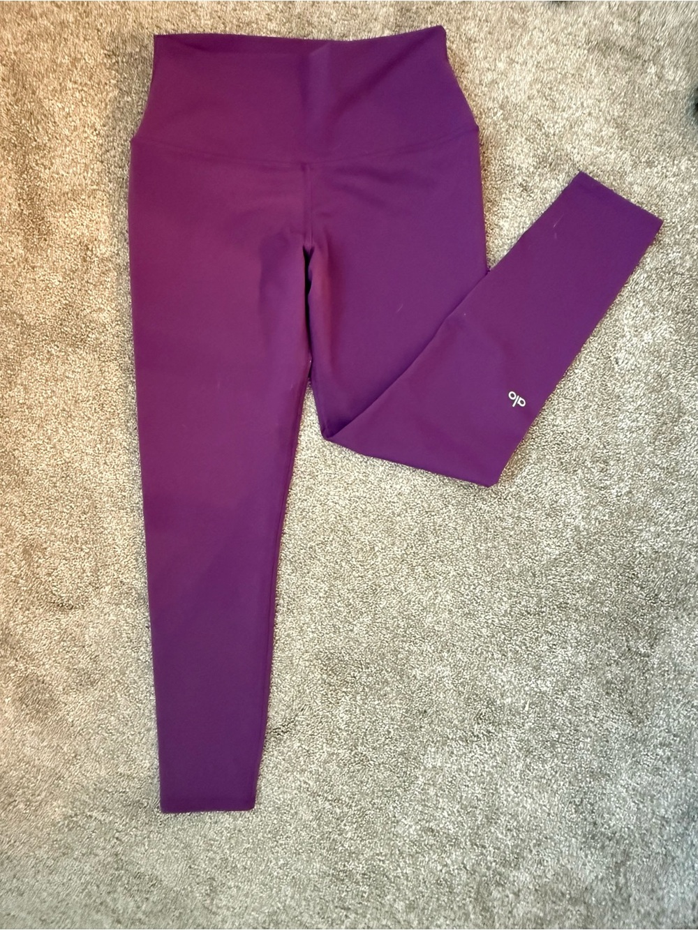ALO Yoga Deep Plum High-Waist Leggings
